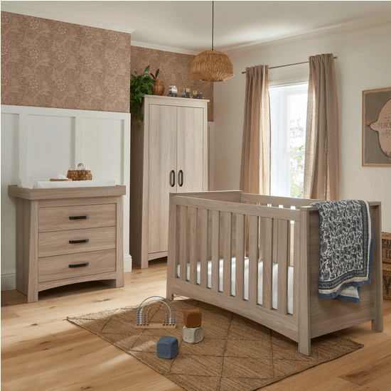 Isla 3 Piece Nursery Furniture Set – Ash