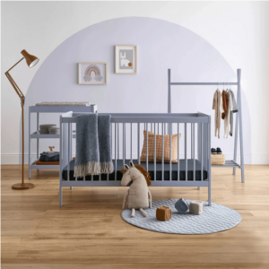 Nola 3 Piece Nursery Furniture Set – Flint Blue