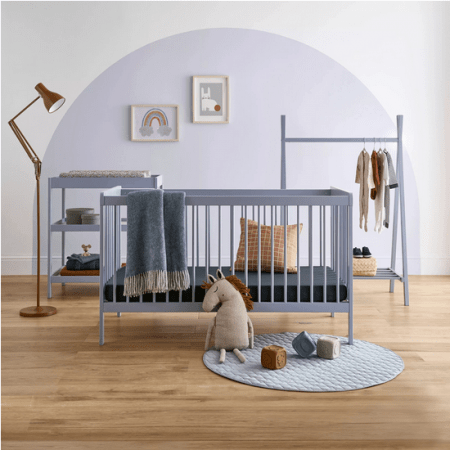 Nola 3 Piece Nursery Furniture Set – Flint Blue