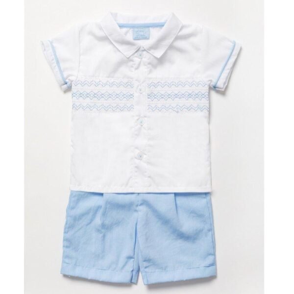 Baby Boys Smocked Shirt & Short Outfit
