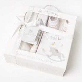 White 4 Piece Luxury Boxed Gift Set (nb-6 Months) (copy)