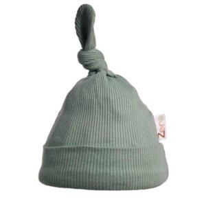 Ribbed Baby Knot Hat-white (copy)