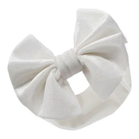 Coffee Velour Headband W/bow (copy)