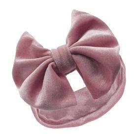 White Velour Headband W/bow (copy)