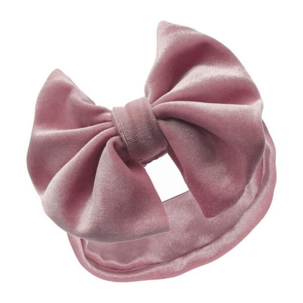 White Velour Headband W/bow (copy)