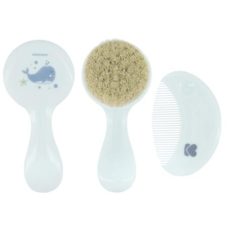 Kikka Boo Comb And Brush With Natural Bristles Savanna Blue