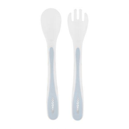 Kikka Boo Spoon And Fork Set Blue