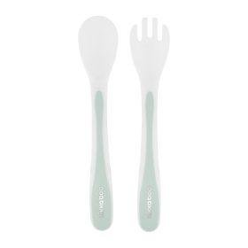 Kikka Boo Spoon And Fork Set Mint