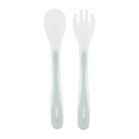 Kikka Boo Spoon And Fork Set Mint