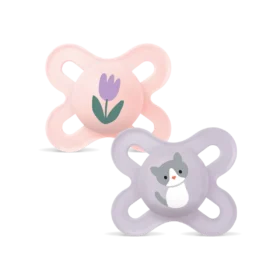 Mam Pure Start Soother Pink 0-2m 2pk