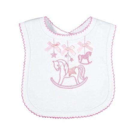 Pink Rocking Horse Bib