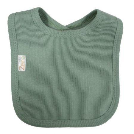 Sage Ribbed Velcro Bib