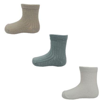 3 Pack Ribbed Socks