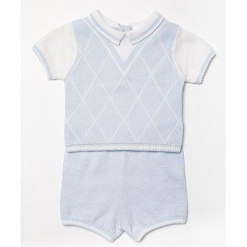 Boys Knitted 2pc Short Set