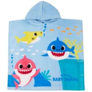 Ex Chainstore Baby Shark Poncho Towel