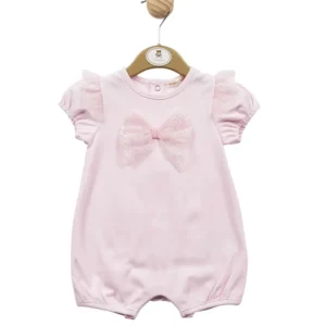 Mintini Pink Bow Romper