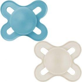 Mam Soother Pure Start 0-2m Plain Blue X2