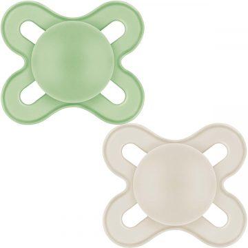 Mam Soother Pure Start 0-2m Plain Unisex X2