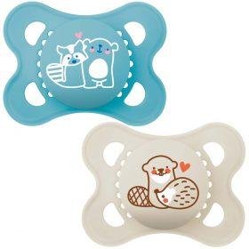 Mam Soother Pure Original 2-6m Blue X2