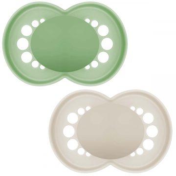 Mam Soother Pure Original 16+m Plain Unisex X2