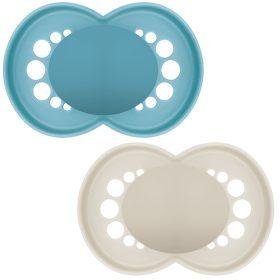 Mam Pure Original Soother Solid Blue 16m+ 2pk