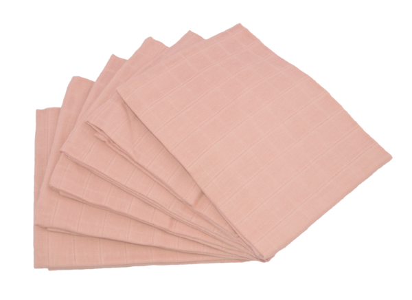 Muslinz 6 Pack Muslin Squares – Pink