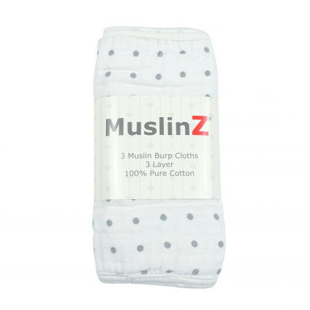 Muslinz 3 Pack Muslin Burp Cloths