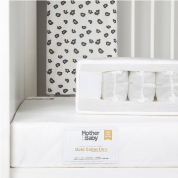 Mother&baby White Gold Anti-allergy Pocket Sprung Cot Bed Mattress 140 X 70cm
