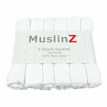 Muslinz 6 Pack Muslin Squares – Pink (copy)