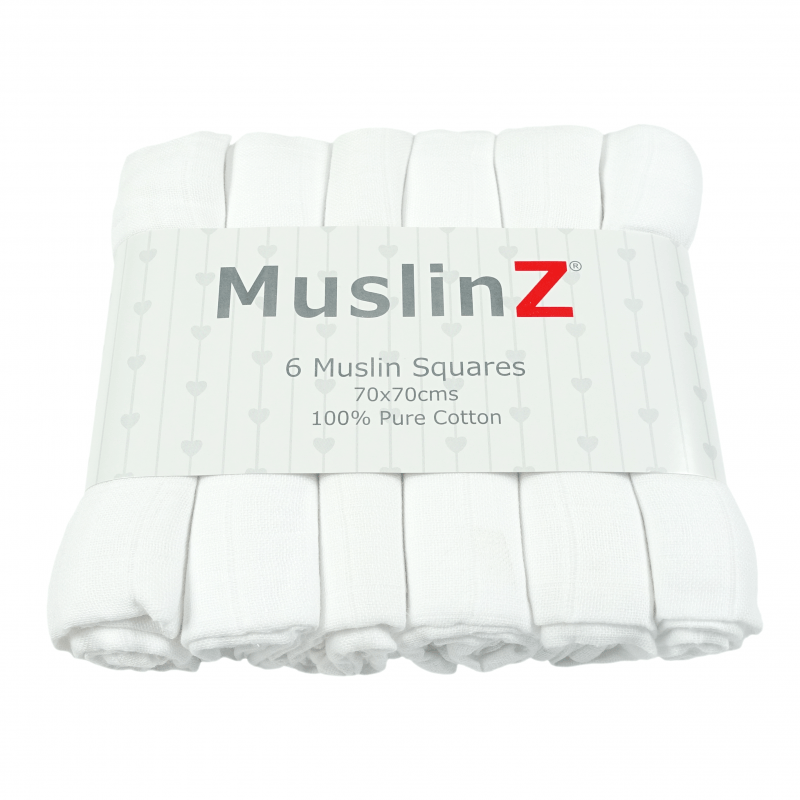 Muslinz 6 Pack Muslin Squares – Pink (copy)