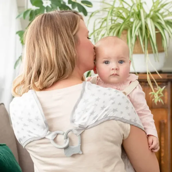 6-in-1 Multimuslin Breastfeeding Cover – Silver Stars