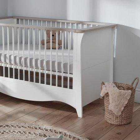 Clara Cot Bed – White And Ash