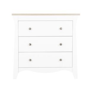 Clara 3 Drawer Dresser & Changer – White And Ash