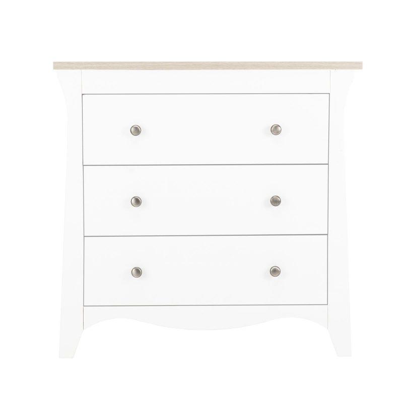 Clara 3 Drawer Dresser & Changer – White And Ash