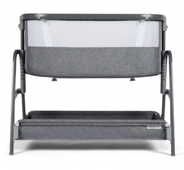 Ickle Bubba Bubba&me – Bedside Crib – Space Grey