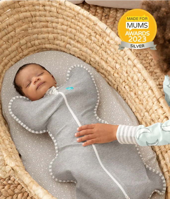 Love To Dream Stage 1 Swaddle Up™ Grey Cotton- Moderate 20-24˚c