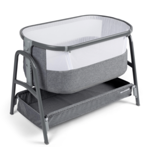 Ickle Bubba Bubba&me – Bedside Crib – Space Grey