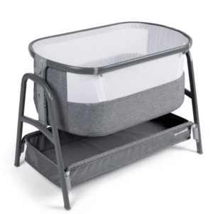 Ickle Bubba Bubba&me - Bedside Crib - Space Grey