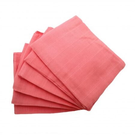 Muslinz 6 Pack Muslin Squares 70x70cm – Pink Star