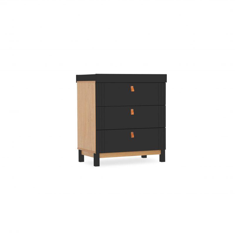 Rafi Dresser & Changer – Oak & Black