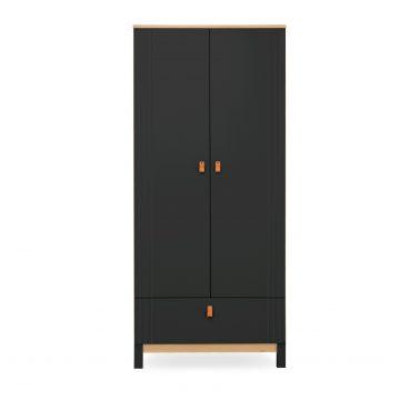 Rafi Nursery Wardrobe – Oak & Black