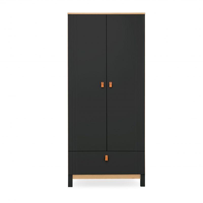 Rafi Nursery Wardrobe – Oak & Black