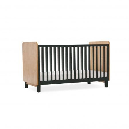 Rafi Cot Bed – Oak & Black