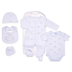 Baby Boys 5pc “welcome Little Star” Gift Set-blue