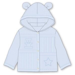 Pink Cotton Knit Hooded Bear Jacket (copy)