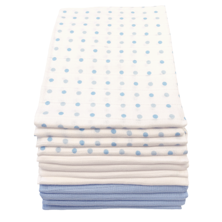 Muslinz 12 Pack Muslin Squares 70x70cm – Spot Mix