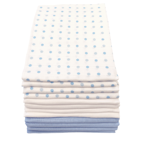 Muslinz 12 Pack Muslin Squares 70x70cm – Spot Mix