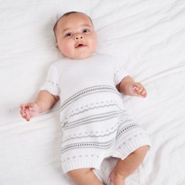 Dandelion Knitted Pointelle Romper