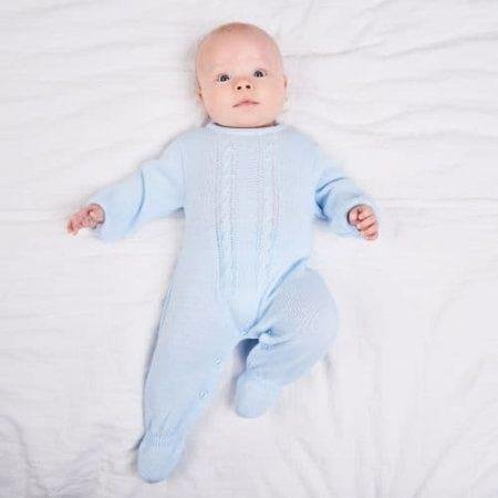 Dandelion Cable Knitted Onesie