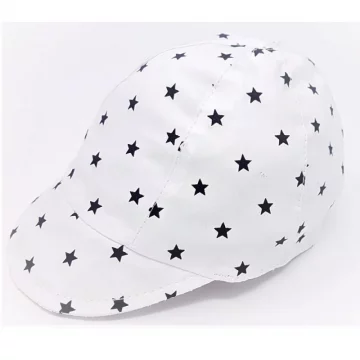 Baby Boys Poplin Stars Soft Peak Cap (6-18 Months)